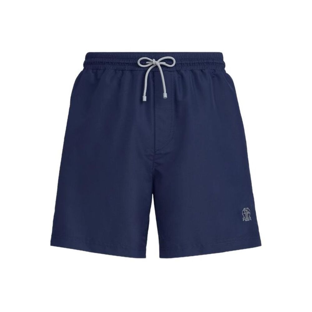 BRUNELLO CUCINELLI Men's Drawstring Swim Trunks Men BLUE Beachwear